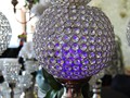 Crystal Rhinestone Globe reflected in Party Color