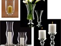 Glass Candle Holder and Candy Buffet Rentals